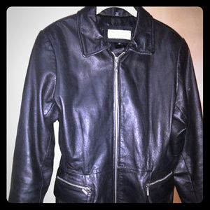 Genuine leather ladies jacket  size M